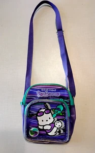Vintage 1998 Sanrio Pochacco Crossbody Bag Splash Patrol Purple Clear Vinyl Y2k - Bild 1 von 6