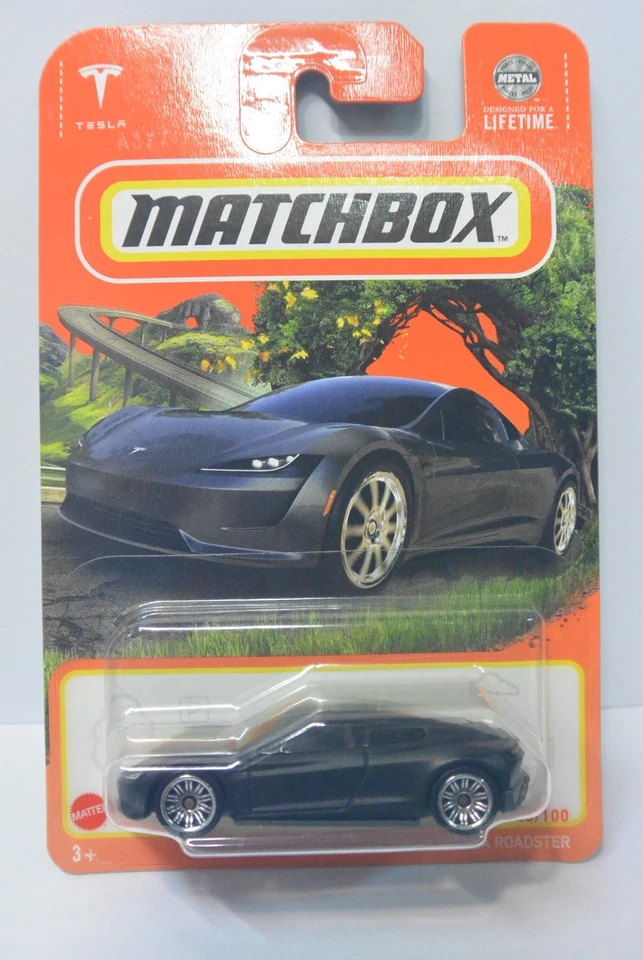 2024 Mattel Matchbox Diecast car Tesla Roadster - Image 1 of 1