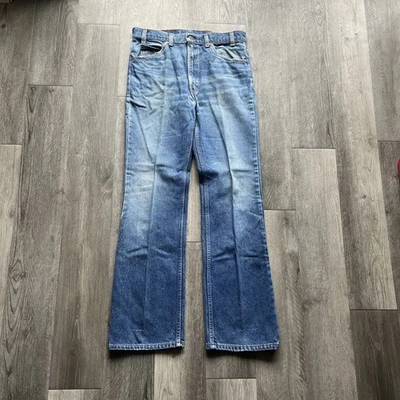 Pantalones de mezclilla para hombre Levi's 517 32x32 azul naranja pestaña Bootcut vintage años 90 hechos en EE. UU. Foto 1 de 4