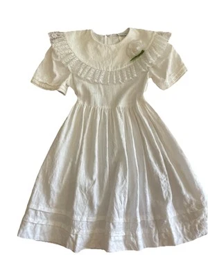 Vestido de Fiesta Elegante Comunión Ediciones Raras Niñas Talla 7 Hecho en Unión en EE. UU. Foto 1 de 4