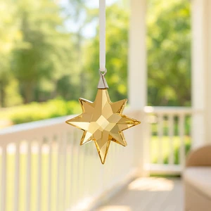 Swarovski 2019 PWP Star Ornament Small Golden Star 5498200, Neu in Box - Bild 1 von 2