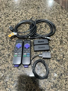 2 Roku 3920X Premiere 4K HDR Reproductor multimedia de transmisión Cargador remoto y cable HDMI - Imagen 1 de 5