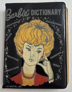 Barbie Dictionary 1959/1963 Mattel Black Vinyl Cover 380 Page - Picture 1 of 8