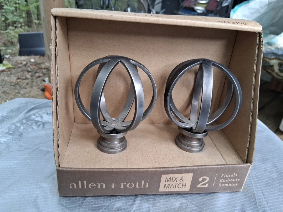 Acabados redondos de globo de metal Allen + acabado Roth Gunmetal  Foto 1 de 1