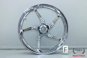 2016 Harley Street Glide CVO 19" x 3.50" Front Wheel Rim AGGRESSOR CHROME #4013 - Picture 1 of 17