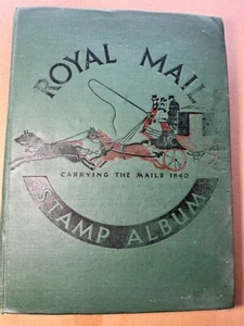 Royal Mail - Vintage 1940s Stamp Album - with hundreds of stamps included - Picture 1 of 19