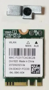 NEU Original Dell Inspiron 15-5578 Wi-Fi Wireless Bluetooth Karte D4V21 QCNFA344A - Bild 1 von 2