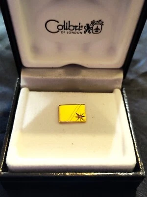 Vintage Colibri of London Gold Plated Mens Tie Pin Tac NIB (B1) - Image 1 of 4