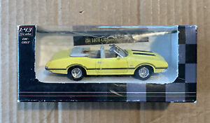 70 1970 Oldsmobile 442 New Ray City Cruiser Diecast Car 1/43 Scale YELLOW
