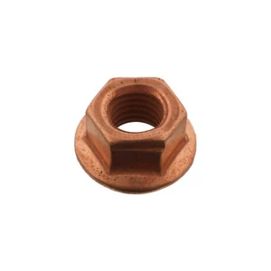 ( 1 ) Bosal 258-038 Exhaust Nut M8X1.25 Copper Self Locking Flange Nut - Picture 1 of 1