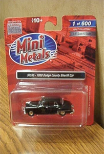 Classic Metal Works Mini Metals 1950 Dodge County Sheriff Car 30535 1 of 600 - Picture 1 of 2