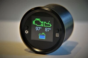 4WD Engine & Transmission temp coolant level 52mm gauge -  visual/audible alarms - Picture 1 of 12