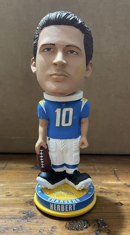 Justin Herbert Los Angeles Chargers Knucklehead Bobblehead NFL Cover