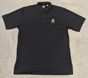 Webster University Gorlok Logo Cutter & Buck Polo Shirt Mens XL Black Preppy - Picture 1 of 6