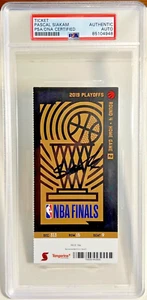 Pascal Siakam Signed Autograph 2019 NBA Finals Game 2 Ticket Stub Raptors PSA - Picture 1 of 3