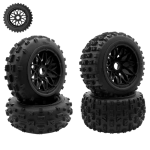 Llantas de nailon Wasteland todoterreno perilla neumáticos de rueda negros para 1/5 HPI Rovan Baja 5B - Imagen 1 de 27