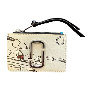 Marc Jacobs x Peanuts Snoopy Compact Wallet Zipper Card Holder Case - Picture 1 of 9