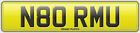 N80 Rmu Number Plate Norm U Registration Assigned 4U Norman Reg No Fees Norma