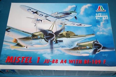 Italeri 072 - MISTEL 1 Ju-88A4 with Bf-109F  scala 1/72 - Immagine 1 di 2
