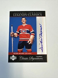 Upper Deck Legends Classics Classic Signatures 2004 Dickie Moore #CS5 automático patio - Imagen 1 de 2
