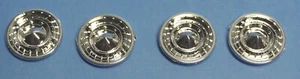 AMT 1955 Cameo Chevy Pick-up Chrome Thin Factory Detailed Hubcaps 1/25 Scale - Picture 1 of 7