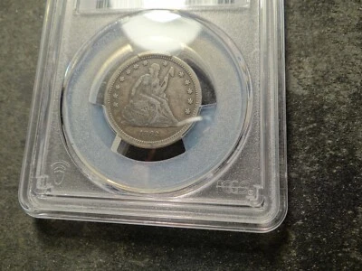 1862-S PCGS VF 25 Seated Liberty Quarter Nice Coin  SLABZ - Image 1 of 4