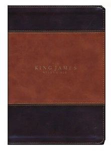 King James Study Bible Brown Full-Color Edition LN. - Picture 1 of 6