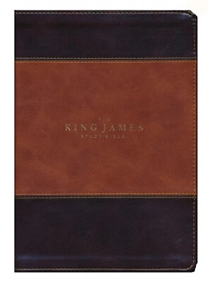 King James Study Bible Brown Full-Color Edition LN. - Image 1 of 4