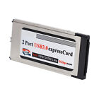 2X(High-Speed Dual 2 Port Usb 3.0 Express Card 34Mm Slot Express Card8448