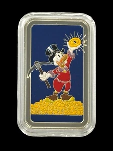 1 oz Silber DAGOBERT BITCOIN Kunstbarren - Duck Tales nur 200 geprägt - Bild 1 von 4
