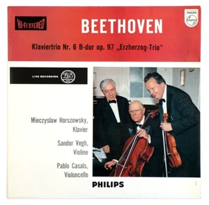 VEGH CASALS & HORSZOWSKY Beethoven archduke trio HOL Philips 835020 AY STEREO LP - Picture 1 of 3