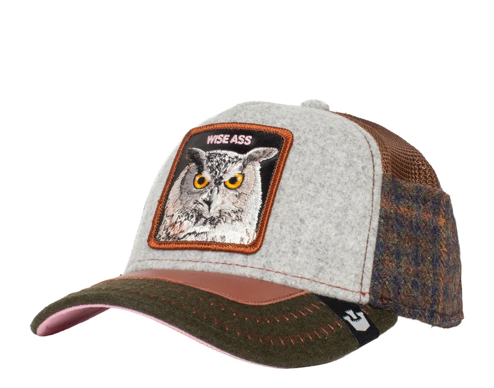 Sombrero de franela Goorin Bros Cum Laude Trucker Owl 101-0736-GRY Foto 1 de 1