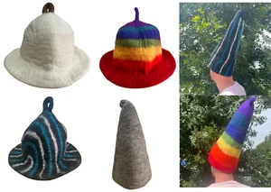 Wollhut Festival Filz Sauna Hippie Bohemian leicht Unisex - Bild 1 von 7