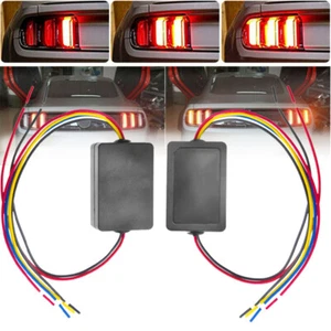 Cajas de módulo de flash de persecución dinámica secuencial de 3 pasos de luz de señal de giro para automóvil 2 piezas - Imagen 1 de 8