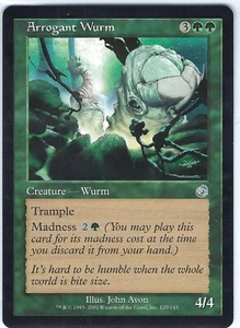 Arrogant Wurm Torment Uncommon – MTG Magic the Gathering Card - Picture 1 of 2