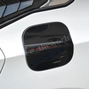 Gloss Black Gas Oil Fuel Tank Cover Cap Trim For Honda Civic 2022 2023 2024 2025 - Picture 1 of 6