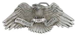 2000 Solid Fine Pewter Eagle Scout Belt Buckle Boy Scouts BSA - Picture 1 of 2