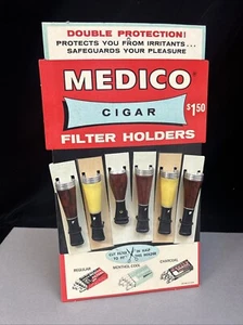 Vintage Medico Cigar Filter Holders 6pc Store Counter Display - Picture 1 of 7