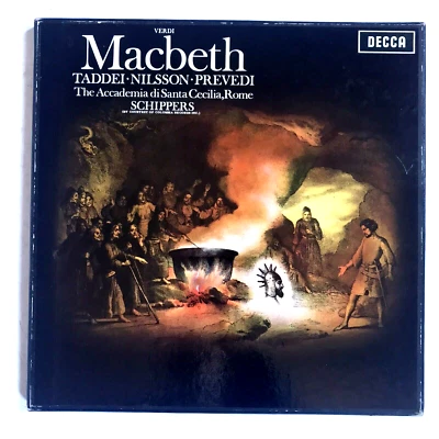Verdi MACBETH Decca WB 3 Vinyl LP Box SET Schippers Taddei Birgit Nilsson EX - Image 1 of 4