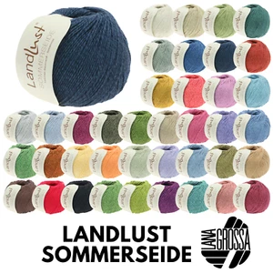Lana Grossa LANDLUST SOMMERSEIDE 50 g leichter Baumwoll-Seidenmix 170 m - Bild 1 von 45