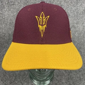 Arizona State Sun Devils Flex Fit Hat Maroon ASU Trident Logo Baseball Cap NCAA - Picture 1 of 5