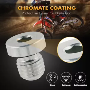 Magnetic Oil Drain Bolt M12XP1.5 For Honda CR80R CR85R XR100 XR80R XR250R XR50R - Picture 1 of 10