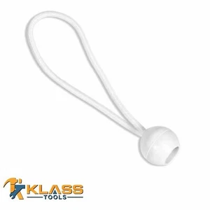6" White Ball Heavy Duty Bungee Cord - Picture 1 of 1