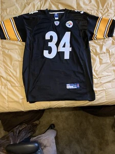 Reebok Rashard Mendenhall Pittsburgh Steelers Jersey Black Sz. 52 Used - Picture 1 of 12