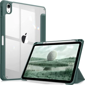 Transparent iPad case with Pencil Holder - Slim Fit - Smart Cover - Picture 1 of 13