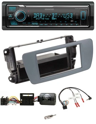 Kenwood Bluetooth Lenkrad DAB USB Autoradio für Seat Ibiza conemaragrau - Bild 1 von 4