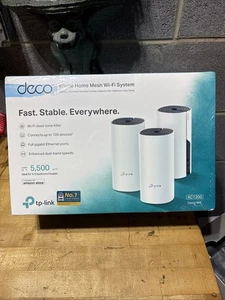 tp-link Deco M4 - AC1200 Whole Home Mesh Wi-Fi System 3-Pack 5500 sq.ft NEW - Picture 1 of 5