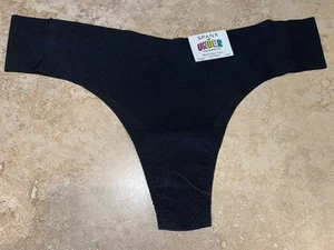 Panty perizoma nero nuovo con etichette SPANX Under Statements grande $20 40040R - Foto 1 di 2