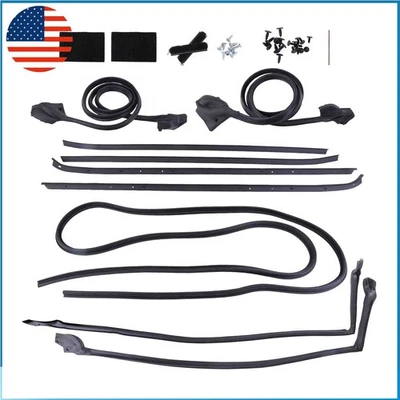 Restricciones meteorológicas de goma para puerta de Chevrolet Camaro 1970 1971-1981 WSS00671 801002277 Foto 1 de 4