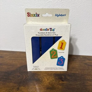 NEW Sizzix Alphabars Doodle Tag, Numbers & More Set - Picture 1 of 7